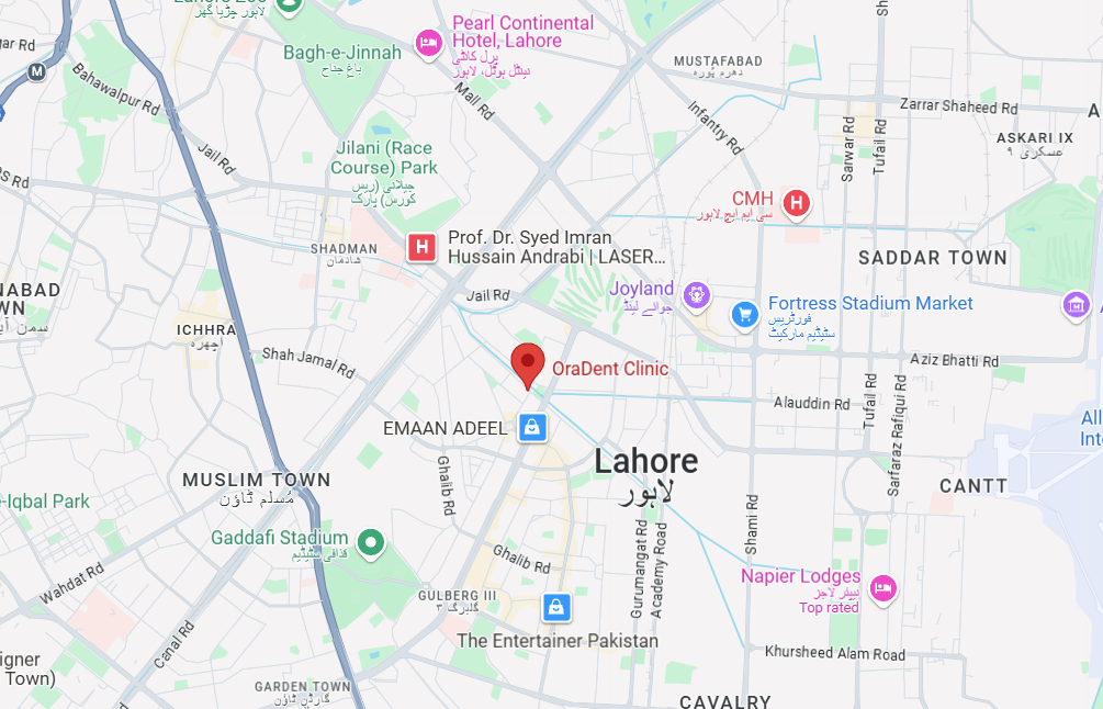 oradent clinic map location